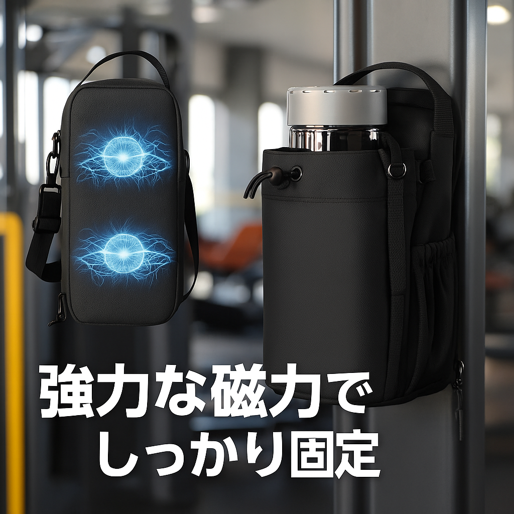 ✨ ジムで物を置き忘れる心配なし！✨ Fitway™ マグバッグ